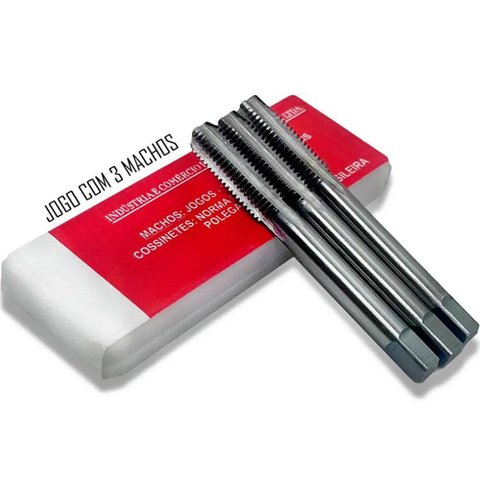 Jogo de Macho Hss - Rosca Esquerda - M22 X 2,5 - Jg 3 Peças