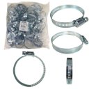 Ver imagem 1 de Kit 100 Abraçadeiras Rosca sem Fim Galvanizada 64mm X 76mm 2.1/2x3"