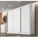 Ver imagem 2 de Guarda Roupa Casal 3 Portas 6 Gavetas - Diamond-branco - Móveis Novo Horizonte