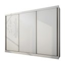 Ver imagem 1 de Guarda Roupa Casal 3 Portas 6 Gavetas - Diamond-branco - Móveis Novo Horizonte