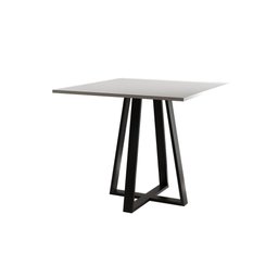 Conjunto de Jantar Mesa Mônaco Premium 90cm Branca com 4 Cadeiras Estofadas Bege Preto - 3