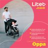 Carrinho Compacto 0-15 Kg Oppa Preto e Cinza Litet - Bb465out [reembalado] Bb465out - 2
