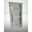 Ver imagem 3 de Porta de Alumínio  210 x 100 Com Vidro - Lambri Duplo