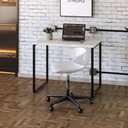 Ver imagem 2 de Mesa de Escritório Escrivaninha 90cm Dynamica Industrial C08 Snow - Mpozenato