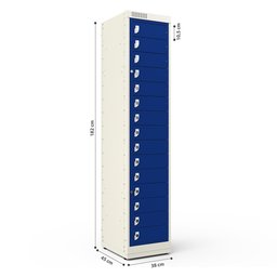 Armário Distribuidor 15 Portas - Nk 1415 Nilko Armários Azul Chave Padrão - 4