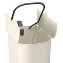 Ver imagem 3 de Lixeira Borboleta com Pedal 6 Litros Light Gray com Alça - 10660/0468 - Coza Lixeira Borboleta C/ Pe