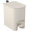 Ver imagem 1 de Lixeira Borboleta com Pedal 6 Litros Light Gray com Alça - 10660/0468 - Coza Lixeira Borboleta C/ Pe