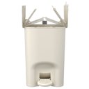 Ver imagem 5 de Lixeira Borboleta com Pedal 6 Litros Light Gray com Alça - 10660/0468 - Coza Lixeira Borboleta C/ Pe