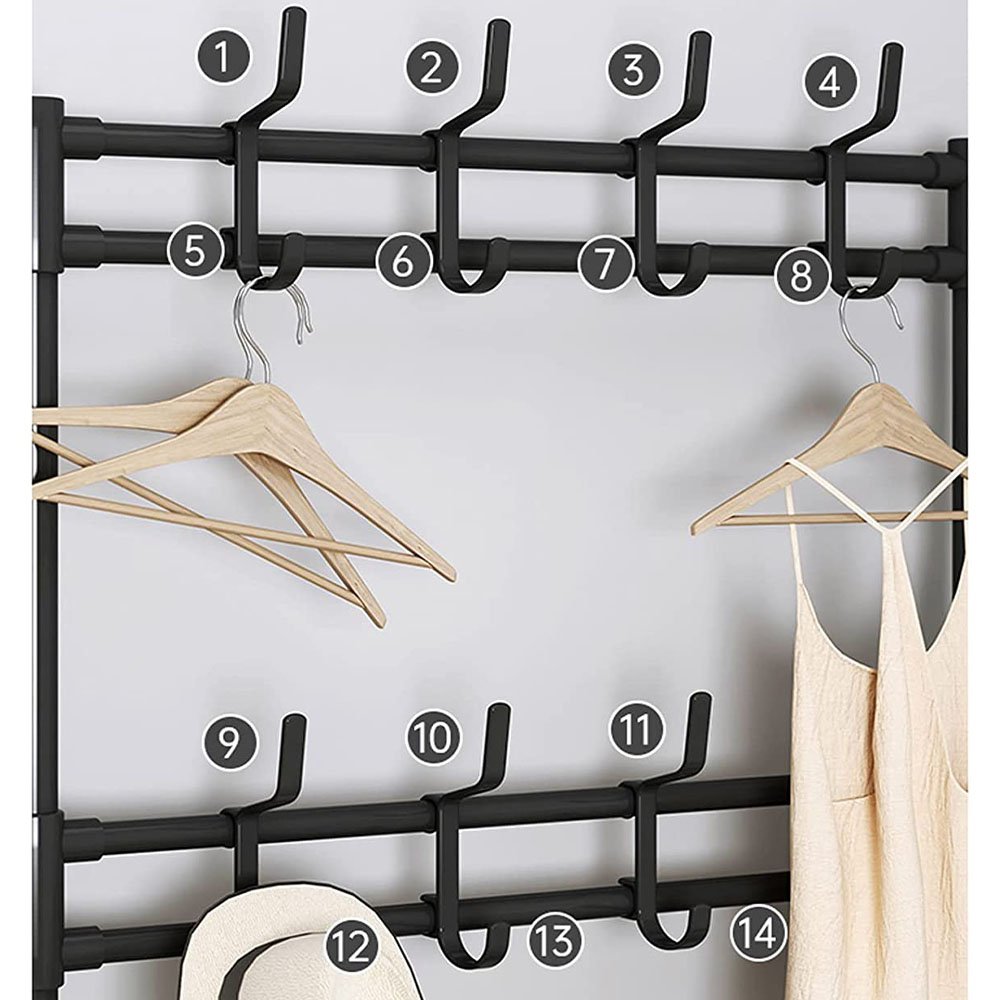 Rack Estante Sapateira Arara Organizadora Roupa Sapato Tenis Gancho Cabide Decoraçao Sala Quarto Clo - 8