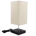 Ver imagem 5 de Kit 2 Abajur Luminaria de Mesa Quadrado Mdf Interruptor Ref 49 Decoração Casa Sala Quarto Escritório