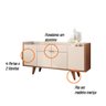 Aparador Buffet para Sala de Estar Edenia 220 Cm H01 Off White - Nature Clique Chique - 4