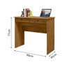 Escrivaninha Mesa Computador Quarto Escritorio EJ 2 Gavetas - 3