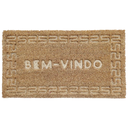 Ver imagem 1 de Tapete Capacho de Porta Fibra de Coco Relevo 60x33cm Uzoo - Moldura Bem Vindo