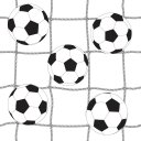 Ver imagem 1 de Papel de Parede Decorativo Baby Rede de Futebol com Bolas Clássicas 3,0m