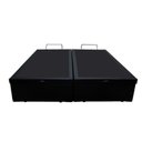 Ver imagem 3 de Cama Box Baú Casal Bipartido Blindado Madeira Eucalipto Preto Homequeen