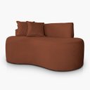 Ver imagem 4 de Sofá Orgânico 2 Lugares Curvo Feijão Design Elegante Suede