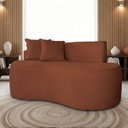 Ver imagem 1 de Sofá Orgânico 2 Lugares Curvo Feijão Design Elegante Suede