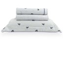 Ver imagem 3 de Jogo de Cama Solteiro 200 Fios Vintage Tenis - Kacyumara Estampado Claro