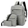Kit Mochila Executiva Masculina Notebook Escolar Trabalho:cinza - 1