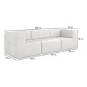 Ver imagem 4 de Sofá Modulado 3 Lugares 231cm Espuma D33 Multimóveis Cr45354 Branco