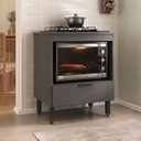Ver imagem 1 de Balcão para Cooktop e Forno 70cm com Gaveta Yescasa Cinza/Grafite