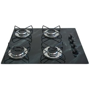 Cooktop Gás 4 Bocas Ultra Chama 127/220 Marmorizado