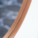 Ver imagem 4 de Espelho Decorativo Oval Com Moldura Rosa Para Sala Banheiro 80x50cm