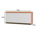 Ver imagem 3 de Módulo Cozinha Telasul Thela Macadâmia Armário Thela Macadâmia C/ 1 Porta 80cm Freijo/branco -