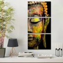 Ver imagem 1 de Quadros Decorativos Buda Colorido 120 X 60 Cm