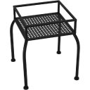 Ver imagem 2 de Jogo 2 Peças Mesas Laterais Decorativas Quadradas Home&co Metal Preto - G:39x26x26 P:30x21x21 Cm