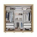 Ver imagem 4 de Guarda-Roupa Casal 3 Portas de Correr 185cm Multimóveis Madeirado