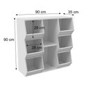 Ver imagem 2 de Organizador Infantil Dallas 100% Mdf Quarto Brinquedos