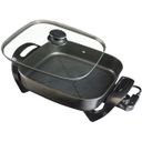 Ver imagem 5 de Panela Multifuncional Elétrica Quadrada 30cm Grill 220v Antiaderente Portátil Mangiare 1500w Agratto