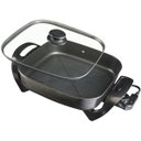 Ver imagem 5 de Panela Multifuncional Elétrica Quadrada 30cm Grill 220v Antiaderente Portátil Mangiare 1500w Agratto