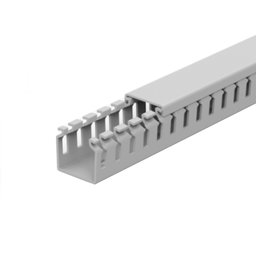 Canaleta Aberta Painel Elétrico Cabo Fio Branca 20x20x2000mm - 1