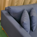 Ver imagem 4 de Sofá Pierri | Base de Madeira & Tecido Acquablock Impermeável | 3 Lugares | Medida 190cm | Marinho