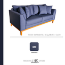 Ver imagem 6 de Sofá Pierri | Base de Madeira & Tecido Acquablock Impermeável | 3 Lugares | Medida 190cm | Marinho