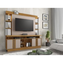 Estante Home Até 65 Polegadas Esplendor JCM Móveis Freijó / Off White - 1