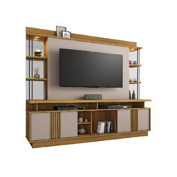 Estante Home Até 65 Polegadas Esplendor JCM Móveis Freijó / Off White - 2