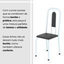 Ver imagem 6 de Conjunto Sala de Jantar com 4 Cadeiras Lívia Branco/Preto