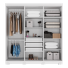 Guarda Roupa Casal Acp Ágata 06 Portas 03 Gavetas - Branco - 3