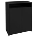 Ver imagem 5 de Kit 2 Balcão para Escritório Café 60cm 2 Portas Look A06 Preto - Mpozenato