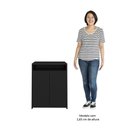 Ver imagem 2 de Kit 2 Balcão para Escritório Café 60cm 2 Portas Look A06 Preto - Mpozenato