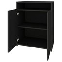 Ver imagem 4 de Kit 2 Balcão para Escritório Café 60cm 2 Portas Look A06 Preto - Mpozenato