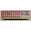 Ver imagem 1 de Cama Infantil Solteiro Base Colorida Madeira Maciça Pinus Grade Vertical