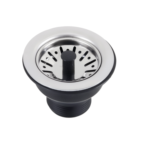 Válvula Pia Cozinha Americana Escoamento 4.1/2" Aço Inox:Cromado