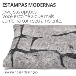 Peso de Porta Decorativo Almofada 1kg Estampa Muro de Pedras - 7