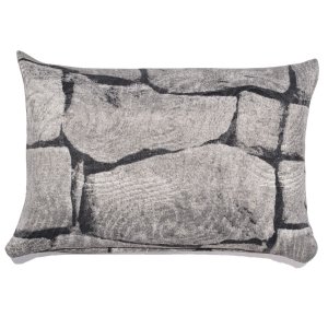 Peso de Porta Decorativo Almofada 1kg Estampa Muro de Pedras