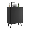 Ver imagem 1 de Gabinete de Banheiro Retrô Multimóveis 63 cm com 2 Portas FG5006 Preto