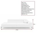 Ver imagem 3 de Sofá Arezzo 3 Lugares com Chaise Fixo 210cm Off White Sallar Home
